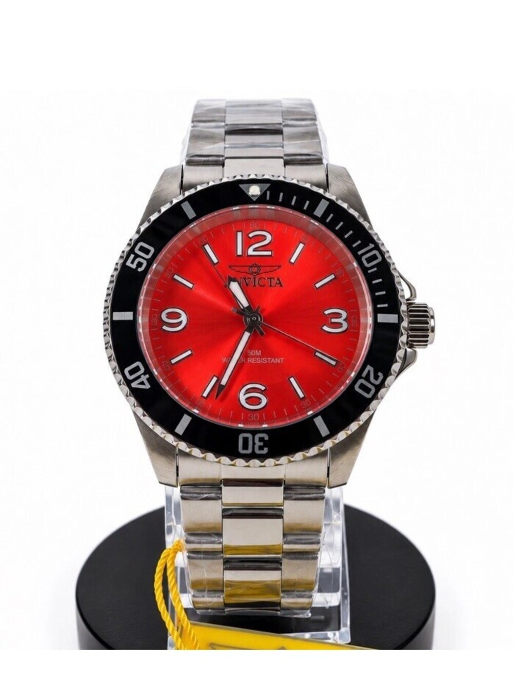 Invicta Specialty Rowan Men's Watch 40mm Red Dial Stainless Steel (49350) Bold!